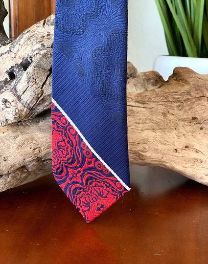 Necktie, Vintage Silk Blend Necktie Skinny Tie, Men's Gift, Mens Retro Fashion
