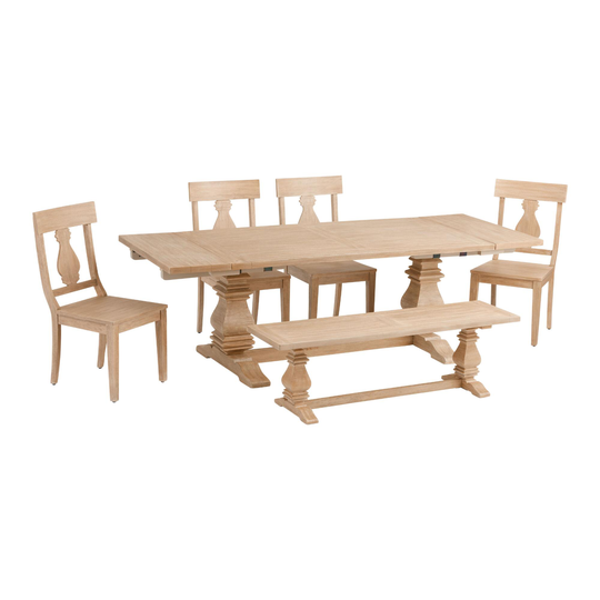 Natural Washed Wood Avila Dining Collection by World Market