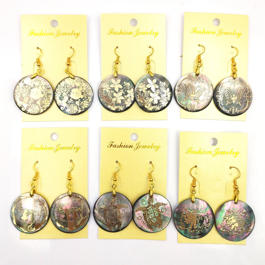 Summer Earrings, Dainty Gold Earrings Jewelry Dangle Earring, Shell Earring Gift For Mom G297
