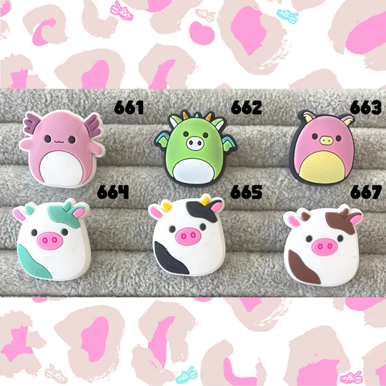 Cartoon Character Stuffed Animal Charms Adult Popular Crocs Jibbitz Shoe