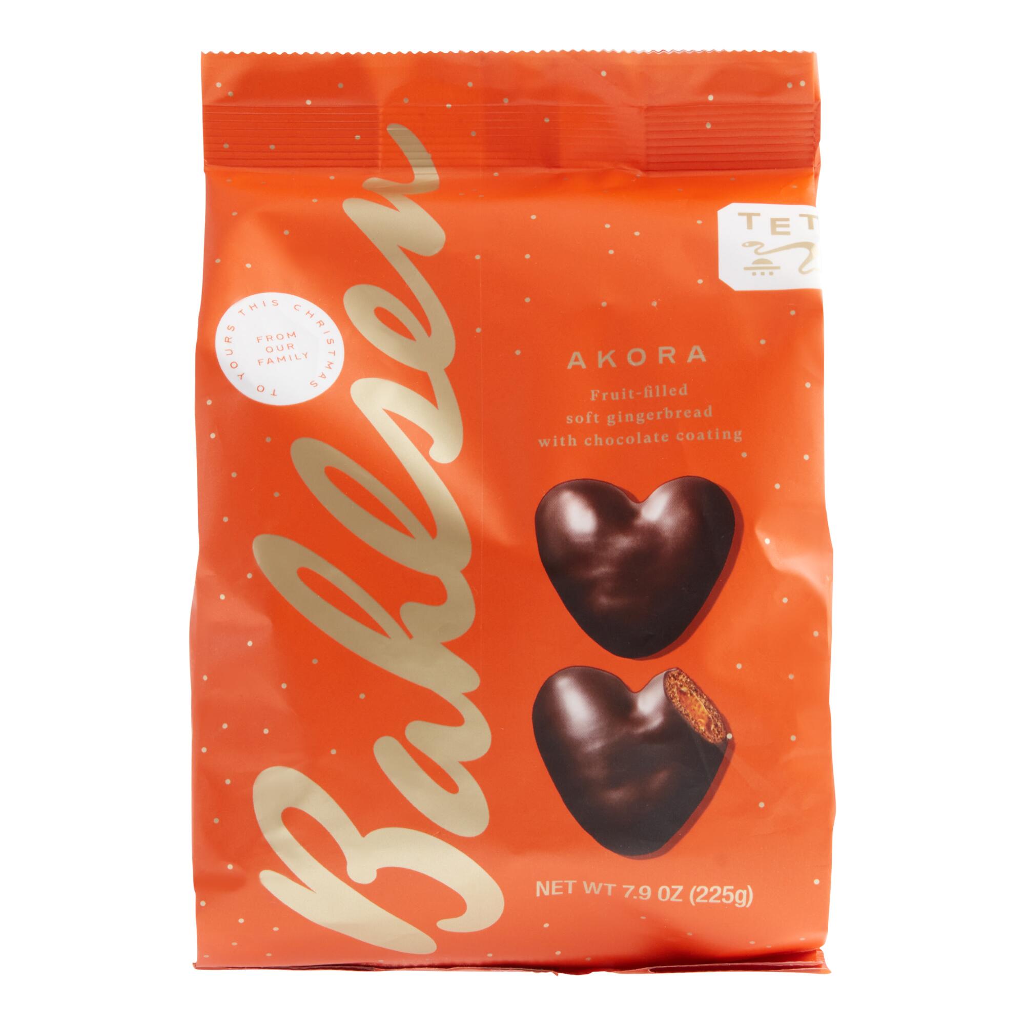 Bahlsen Akora Dark Chocolate Apricot Gingerbread Hearts by World Market