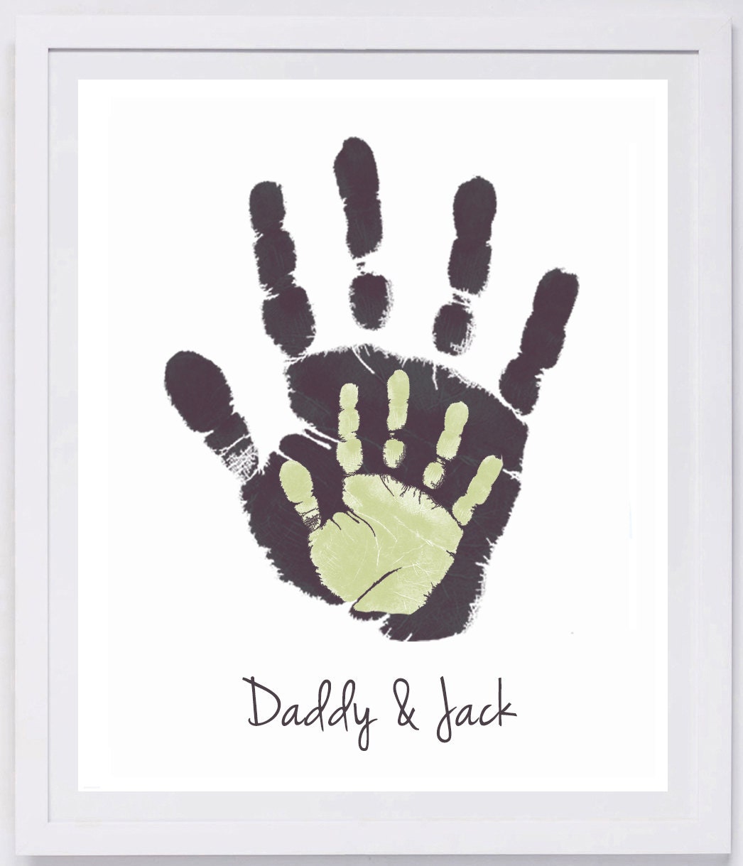 Layered Handprints Wall Art 2 Prints 803A Pap