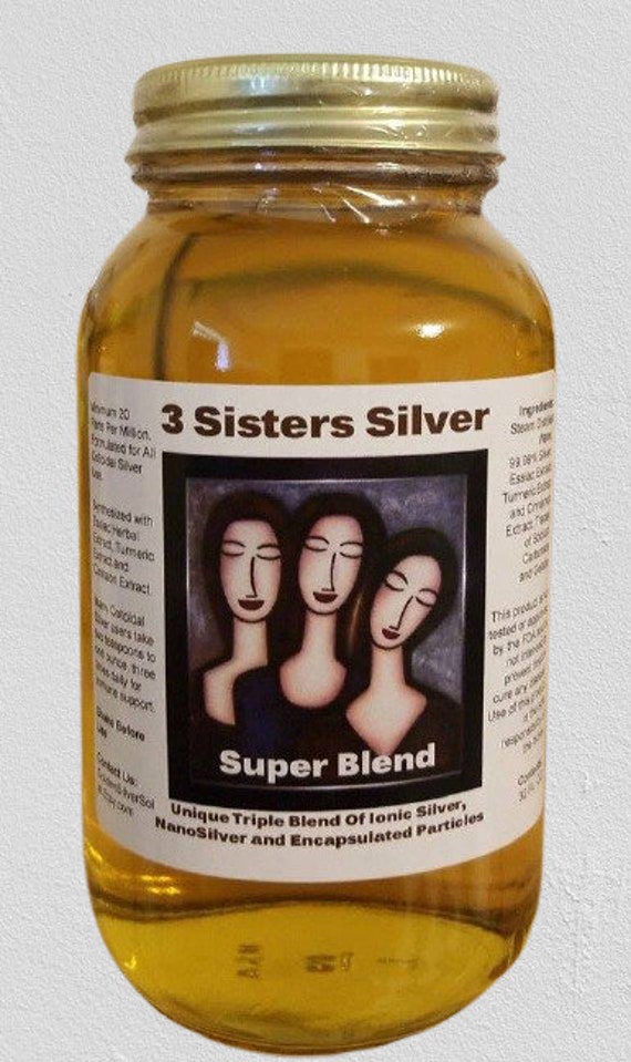 3Ss-Super Blend 20 Ppm Colloidal Silver-32 Ounces