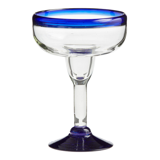 Blue Rocco Margarita Glass Set Of 4 by World Market
