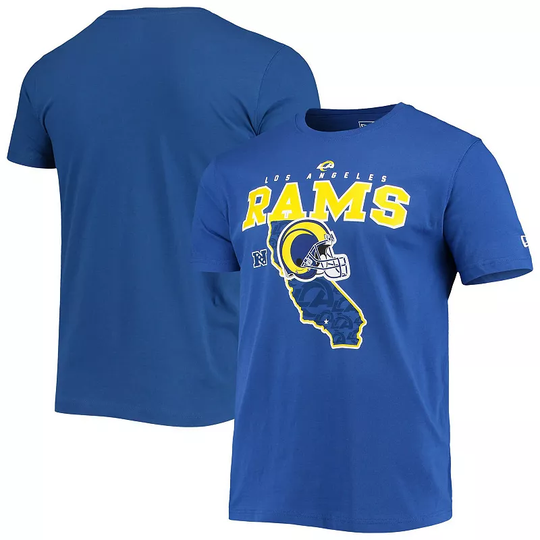 Men's New Era Royal Los Angeles Rams Local Pack T-Shirt, Size: Medium, LAR Blue