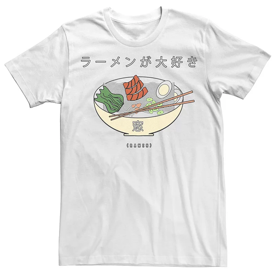 Men's Fifth Sun Love Ramen Food Text Tee, Size: Medium, White