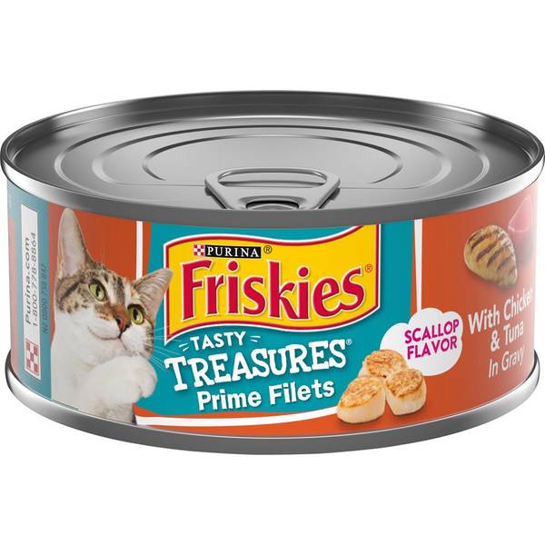 Friskies 5.5 oz Tasty Treasures With Chicken & Tuna Wet Cat Food