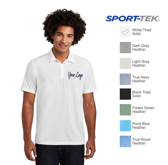 Sport-Tek ® Posicharge Tri-Blend Wicking Polo St405/Custom Embroidery Monogram