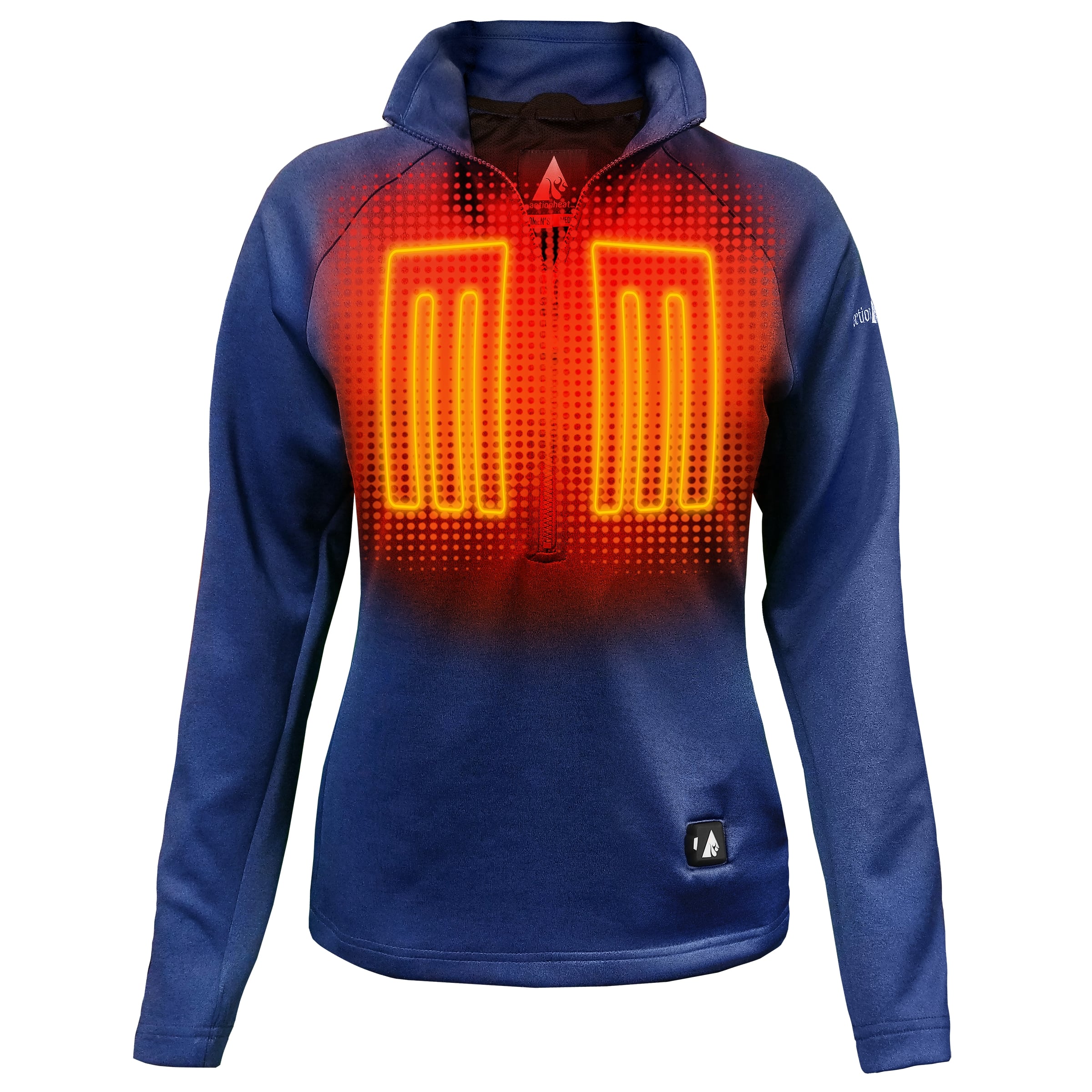 ActionHeat Large Heather Blue Polyester/Spandex Blend Heated Jacket | AH-ZTOP-5V-W-B-L