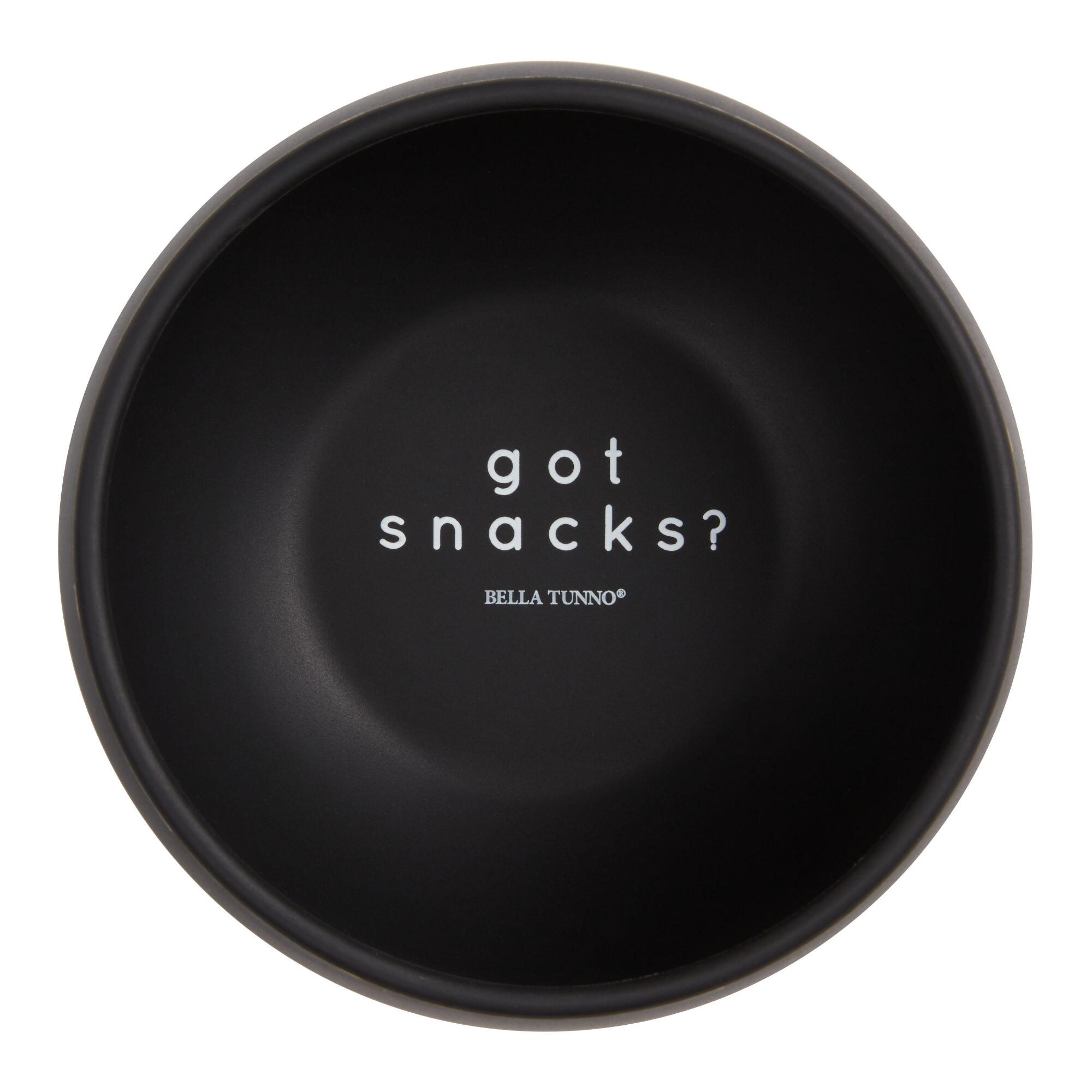 Bella Tunno Black Silicone Got Snacks Kids Bowl by World Market