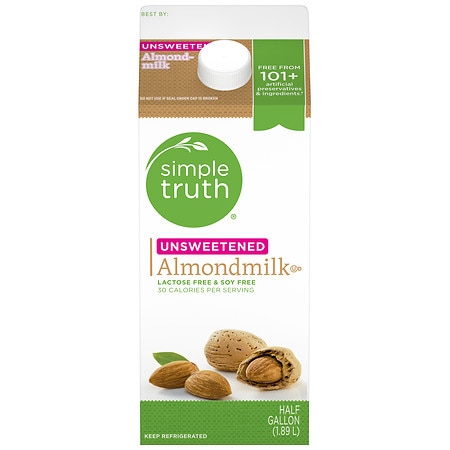 Kroger Simple Truth Unsweetened Almondmilk - 64.0 fl oz