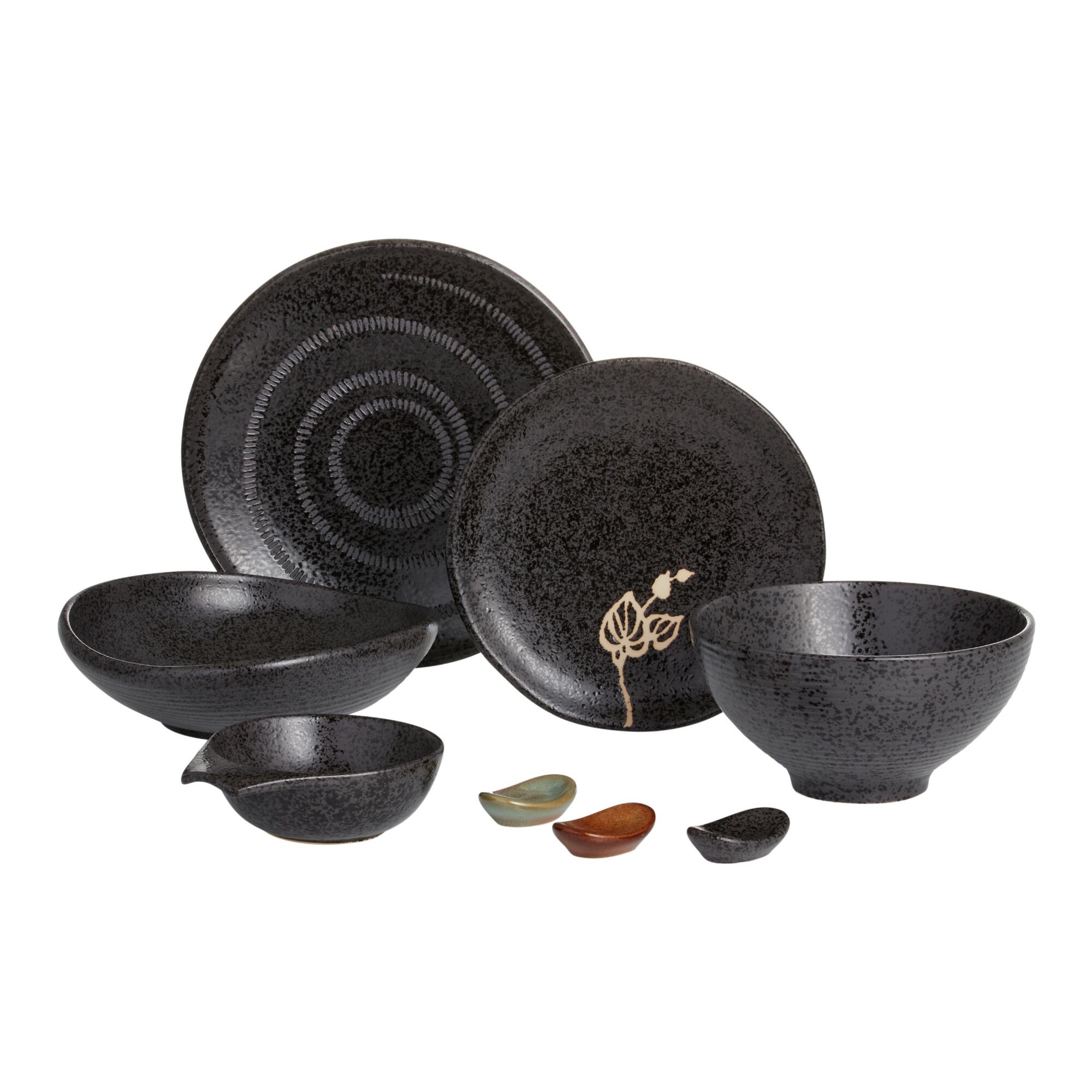 Black Zen Dinnerware Collection by World Market