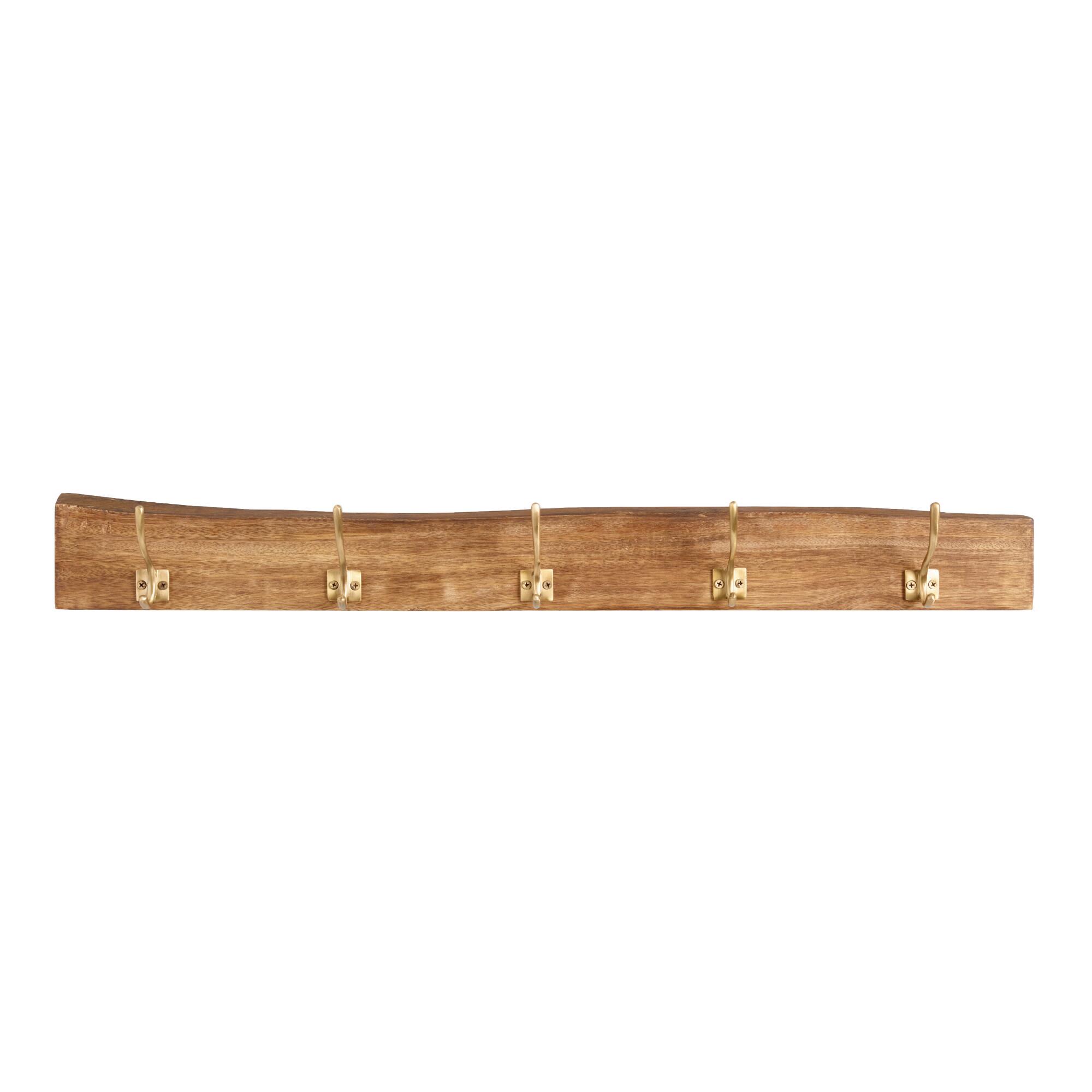 Live Edge Wood Wall Rack: Natural by World Market