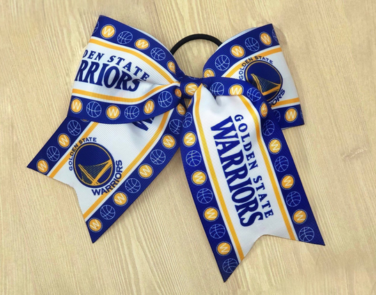 Golden State Warriors Hair Bow
