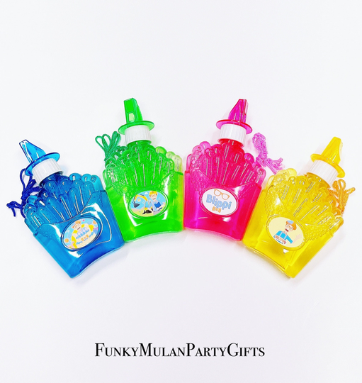 Blippi French Fries Bubble Party Favors, Whistle, Classroom Gift, Preschool Favor, Kids Favor