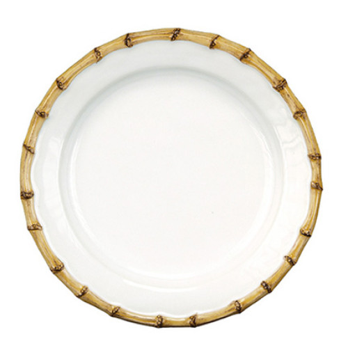 Juliska Bamboo Natural Dessert/Salad Plate 9"L, 9"W, 1"H