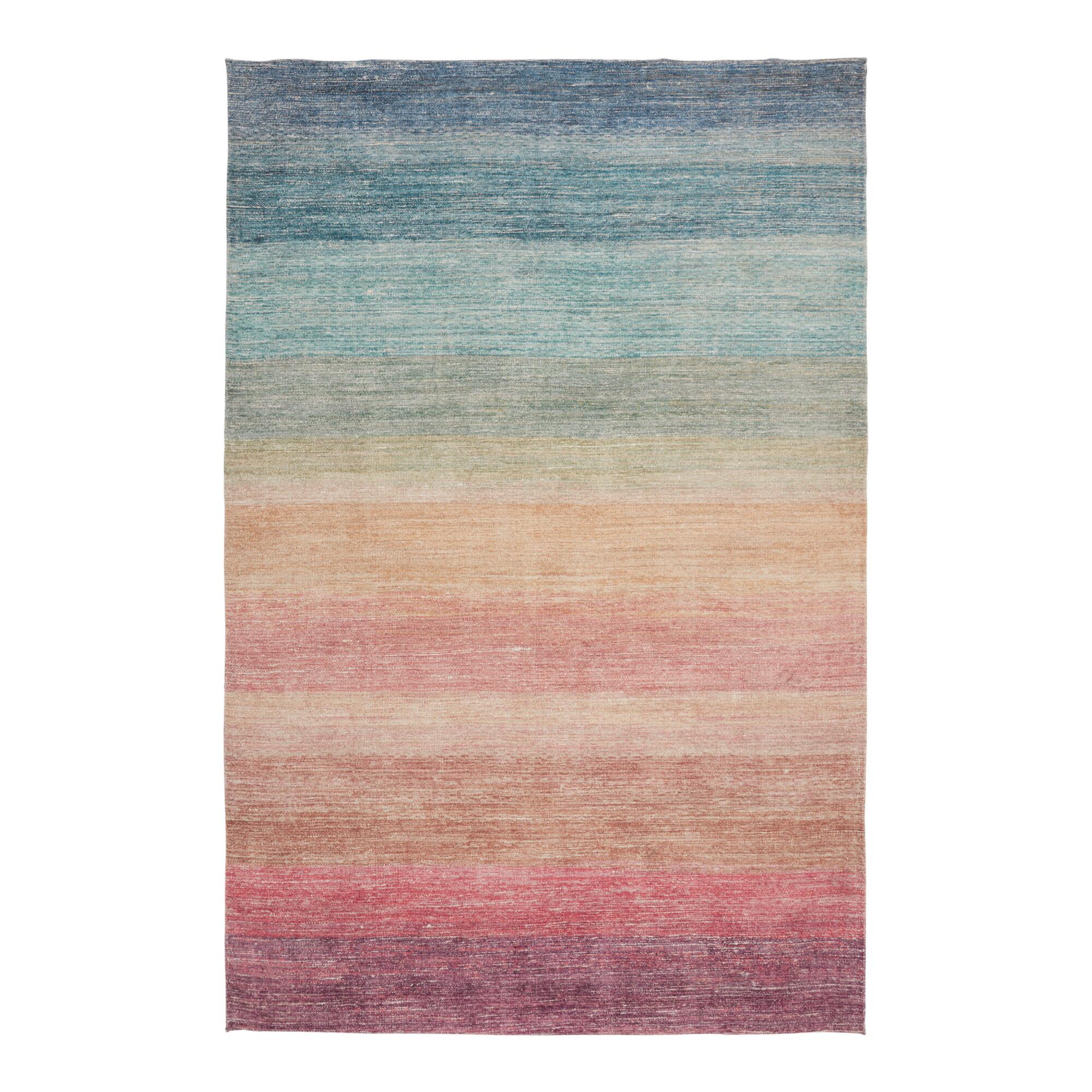 Multicolor Ombre Rainbow Area Rug by World Market