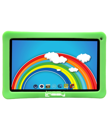 LINSAY 10.1-in Wi-fi Only Android 11 Tablet with Accessories with Case Included;; | F10XHDKIDSGREEN