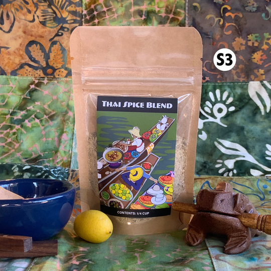 Thai Spice Blend, Small Batch Artisan Spice Blend. No Salt, Gluten, Soy, Dairy, Msg, Additives, Or Preservatives