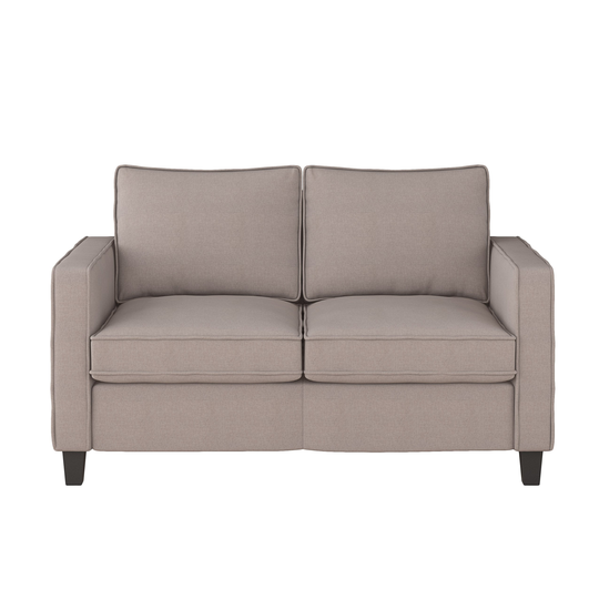 CorLiving Georgia Casual Taupe Polyester/Blend Loveseat in Brown | LGA-305-L