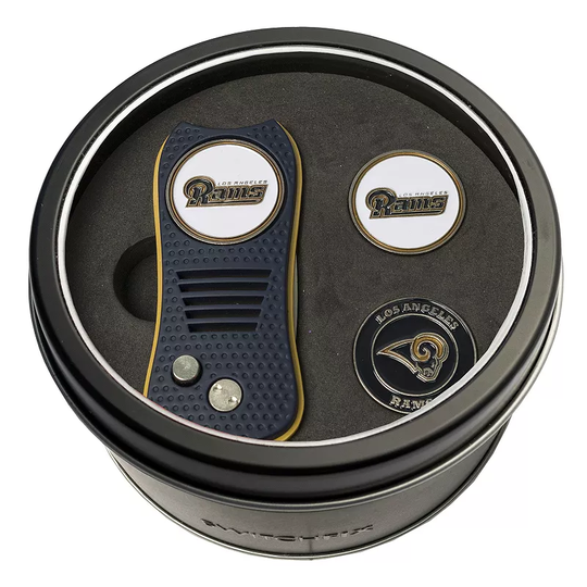 Team Golf Los Angeles Rams Switchfix Divot Tool & Two Ball Markers, Multicolor