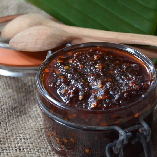 Best Seller Shito, Ghanaian Black Spicy Pepper Sauce, African Hot Chili Condiment Hot