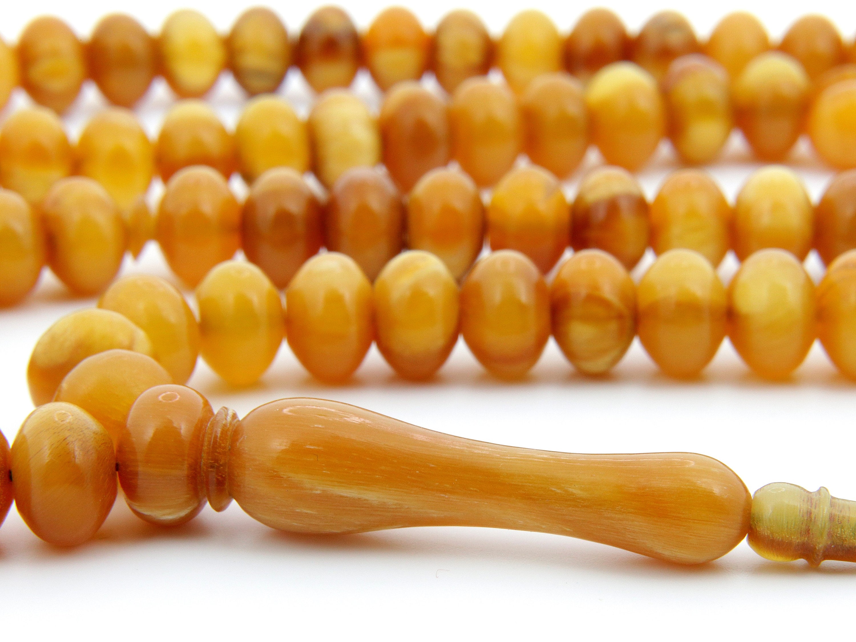Baking Buffalo Horn 99 Beads Islamic Prayer Beads Misbaha From Turkey 301037 Tasbih Tasbeeh Tesbih Rosary