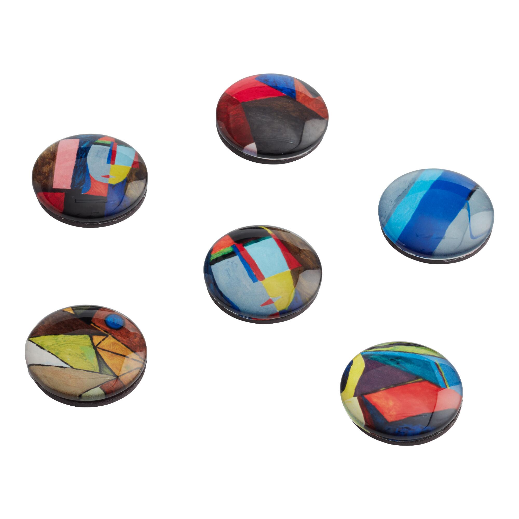 ArtLifting Beautiful Mother Dome Magnets 6 Pack: Multi - Glass by World Market