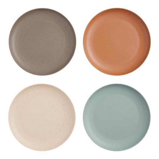 Upcycle Bamboo Fiber Plates 4 Pack: Brown by World Market