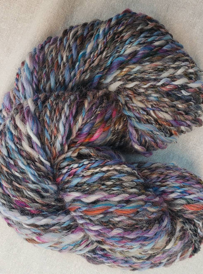 Handspun Wool Angora Blend Yarn For Knitting