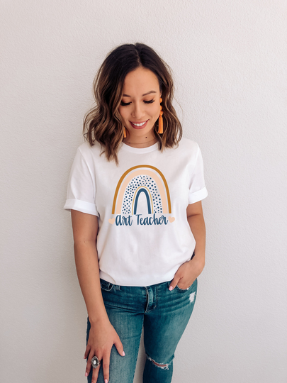Art Teacher Shirt | Teaching Rainbow Tee Gift Tshirts