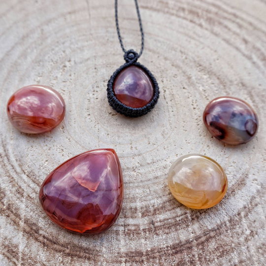 Macramé Chain With A Carnelian