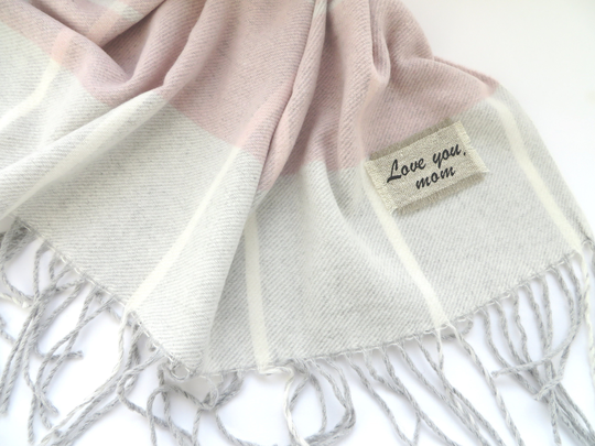 Bridesmaids Pink Shawl Wool Blend Scarf Soft Blanket Oversize Wrap Cape Wedding Bridal Gift For Mom Mother Day