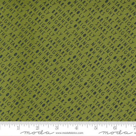 Red Barn - Oh Holy Night Carol Blender Grass Black Sweetwater 100% Cotton Quilting Fabric Yardage Moda Fabrics Christmas Fabric
