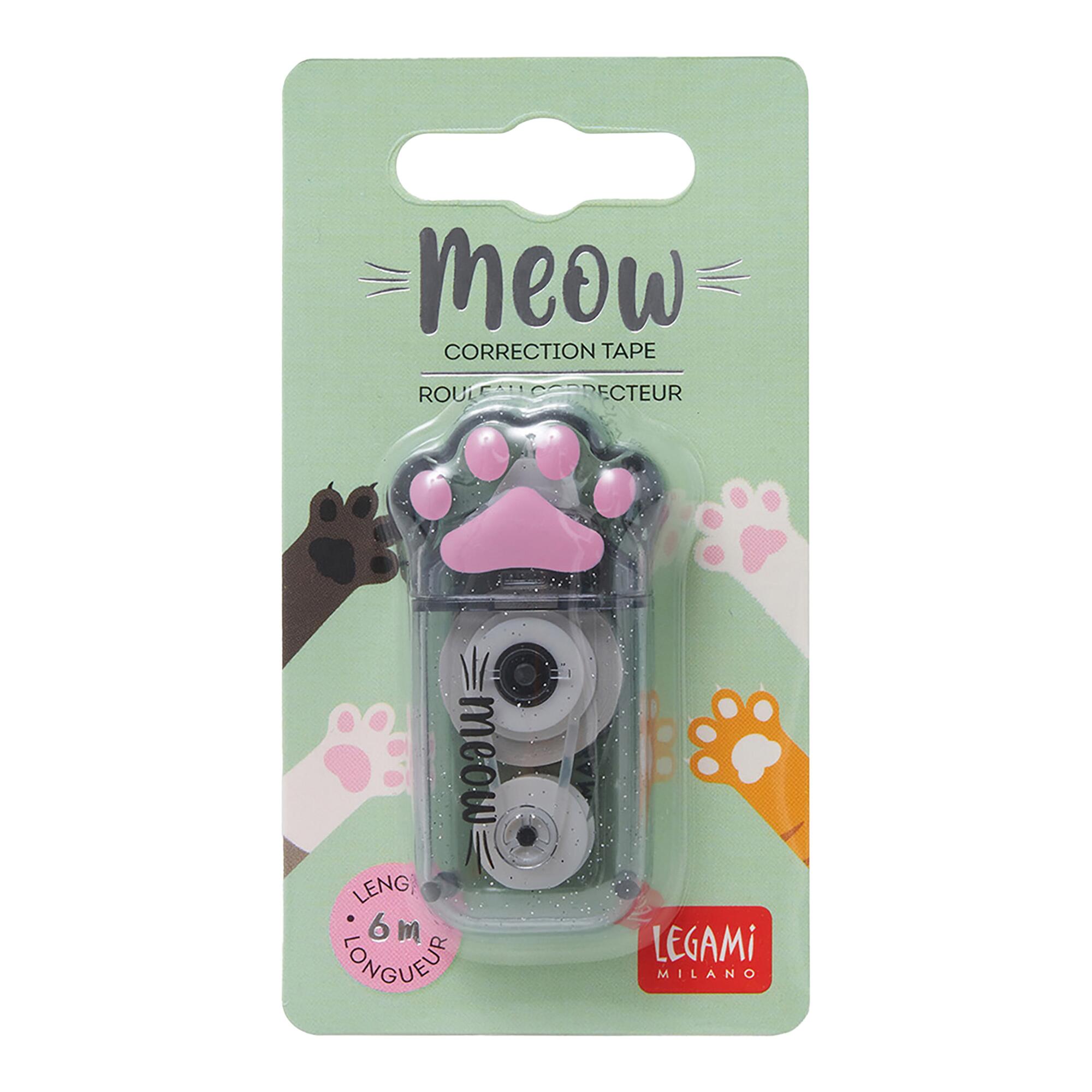 Legami Meow Correction Tape Set of 2: White - Plastic by World Market