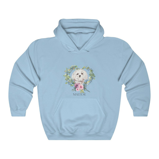 Maltese Dog Women's Unisex Heavy Blend Hoodie Sweatshirt