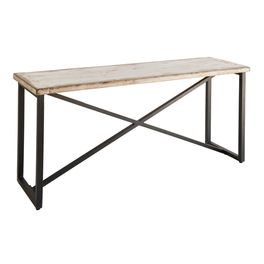 Antique Gray Reclaimed Pine Sita Console Table by World Market