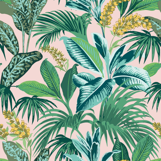 Pink Havana Palm Peel And Stick Wallpaper by World Market