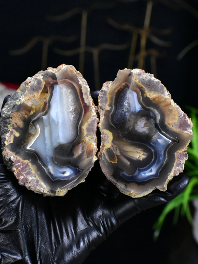 Turkish Agate Ankara Water-Line & Stick Pair 1.0lb