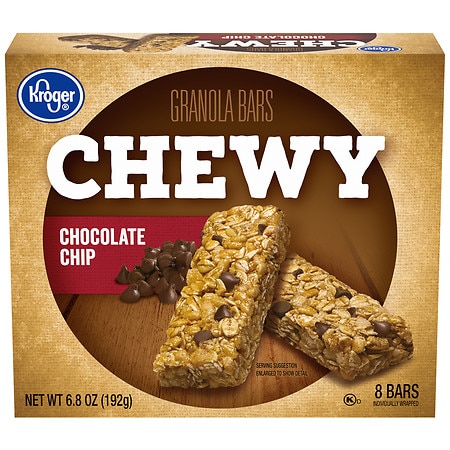 Kroger Chewy Chocolate Chip Granola Bars - 0.85 oz x 8 pack