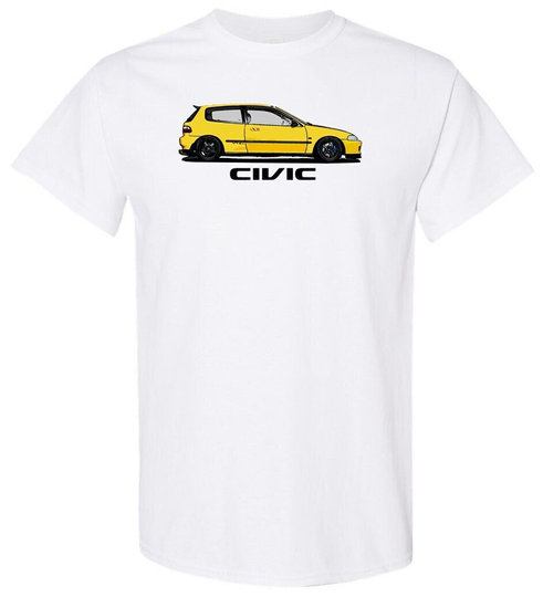 Eg Civic Hatchback Super Soft 60/40 Blend T Shirt Jdm Jdm Sir