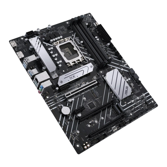Asus Prime H670-PLUS D4 Desktop Motherboard, Intel H670, ATX, LGA-1700, 4x Slots