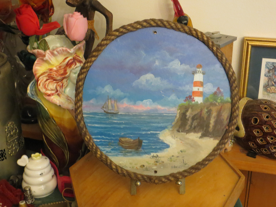 Hans Gabali Nautical Lighthouse Painting