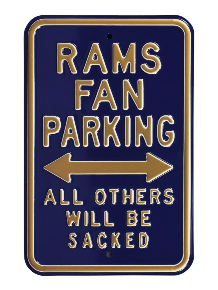 Authentic Street Signs Los Angeles Rams 18-in x 12-in Metal Blank Sign | 35105