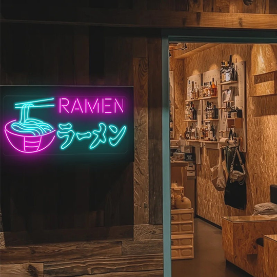 Ramen Japanese Noodles Neon Sign | Living Room Shop Wall Decor Art Led Neon Sign |Neon Light For