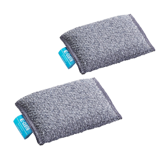 E-Cloth Non Scratch Microfiber Scrubbing Pad 2 Pack: Gray - Polyester by World Market