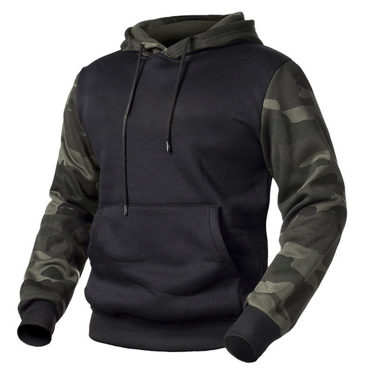 Men's Solid Pullover Hoodies, Sports Soft Blend Fleece Hooded Sweatshirts - COLOR 3, Medium