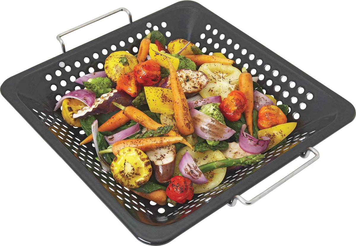 Master Forge Porcelain-Coated Metal Non-Stick Grill Basket | 98121L