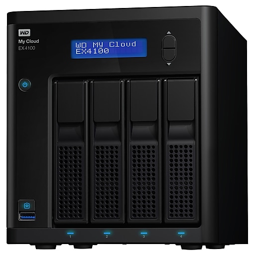 WD My Cloud Business Series EX4100, 0TB, 4-Bay Diskless NAS with Intel & processor