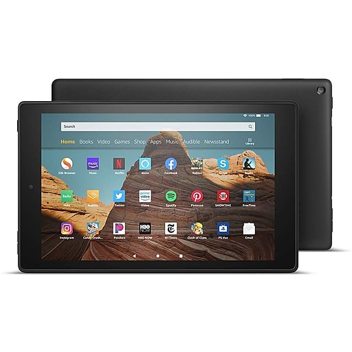 Amazon Fire HD 10 Tablet (9th Generation), 10.1" HD Display, WiFi, 32 GB, Black (B07K1RZWMC)
